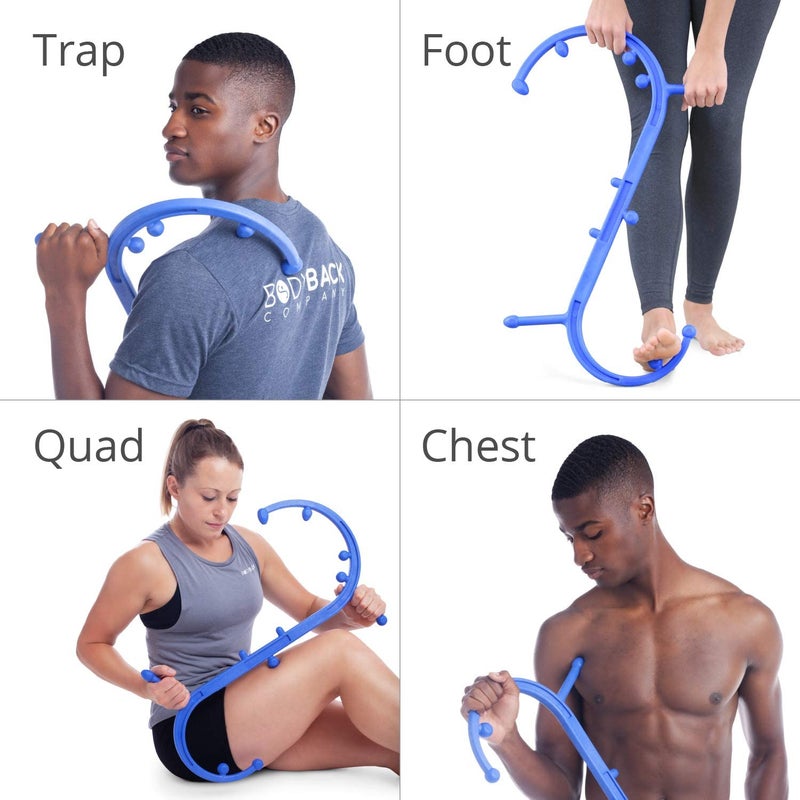 Body Back Buddy Classic USA Made Handheld Full Body Massage Cane Pressure & Trigger Point Massage Tool for Deep Tissue Pain Relief - Dual Massage Hooks for Back, Shoulder, Neck. Manual Back Massager - Image 3